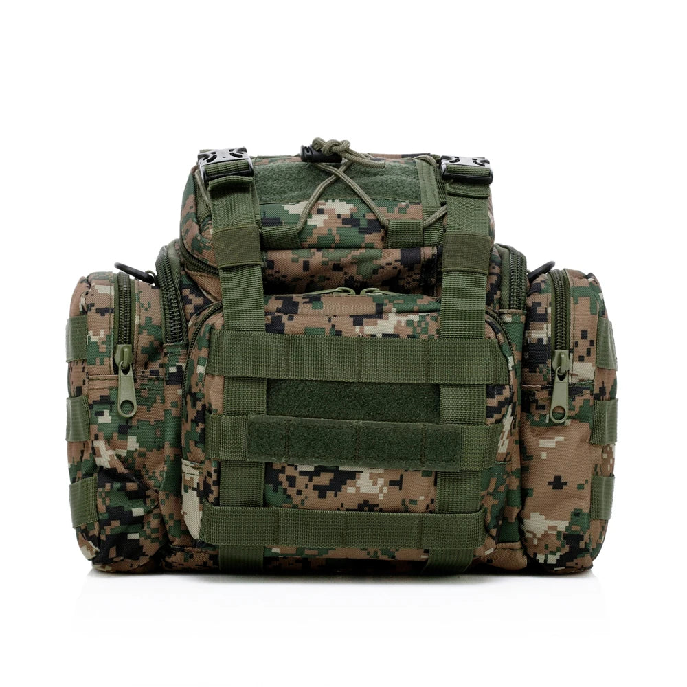 Outdoor Tactics Universal MOLLE Camo Fanny Pack Waterproof Hunting Fishing Bag Adjustable Cross-Body Luggage Camera Bag