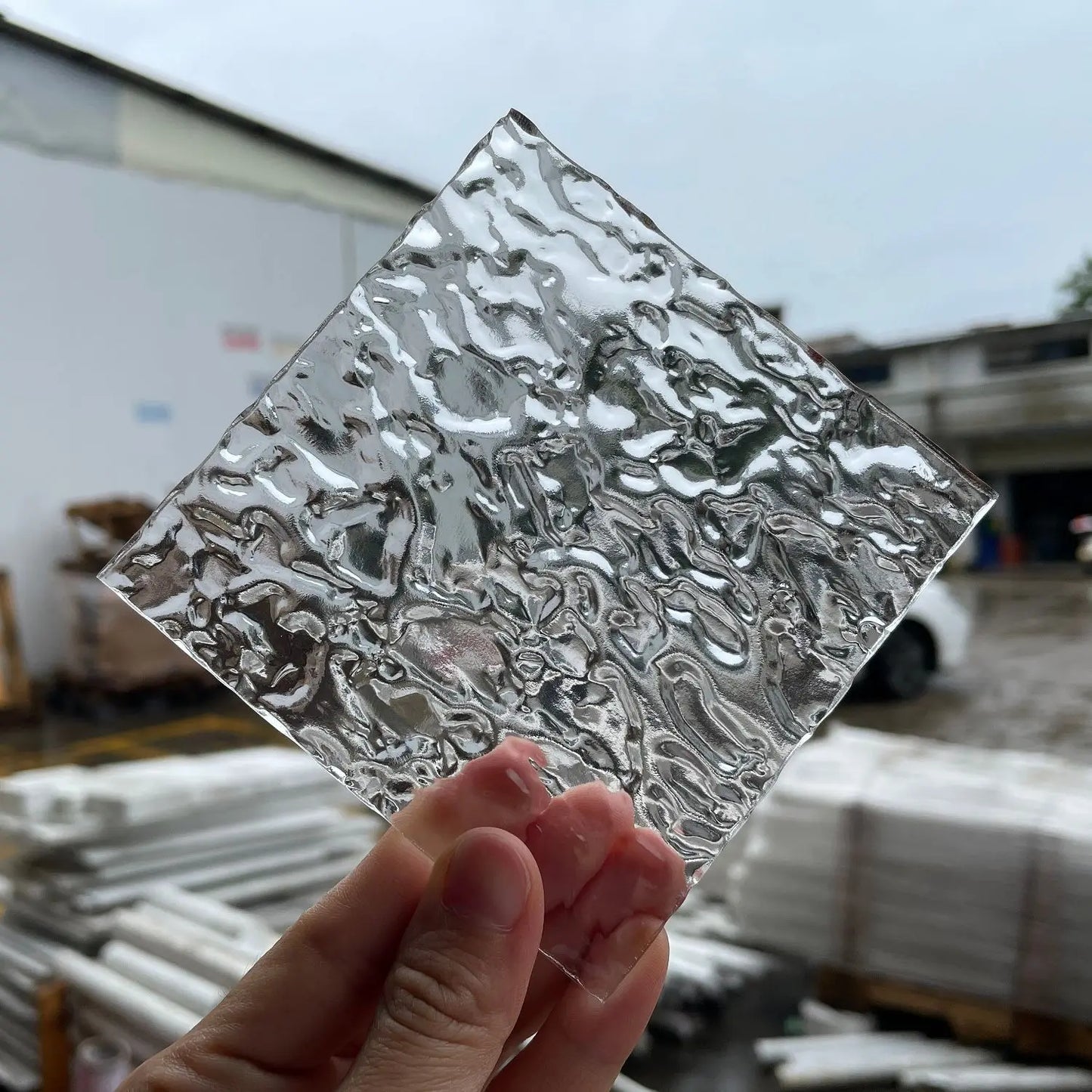 5MM PMMA Acrylic Board ClearTransparent Wave Ripple Surface Sheet Plexiglass For Painting/Jewel Display/Advertising/DIY Projects