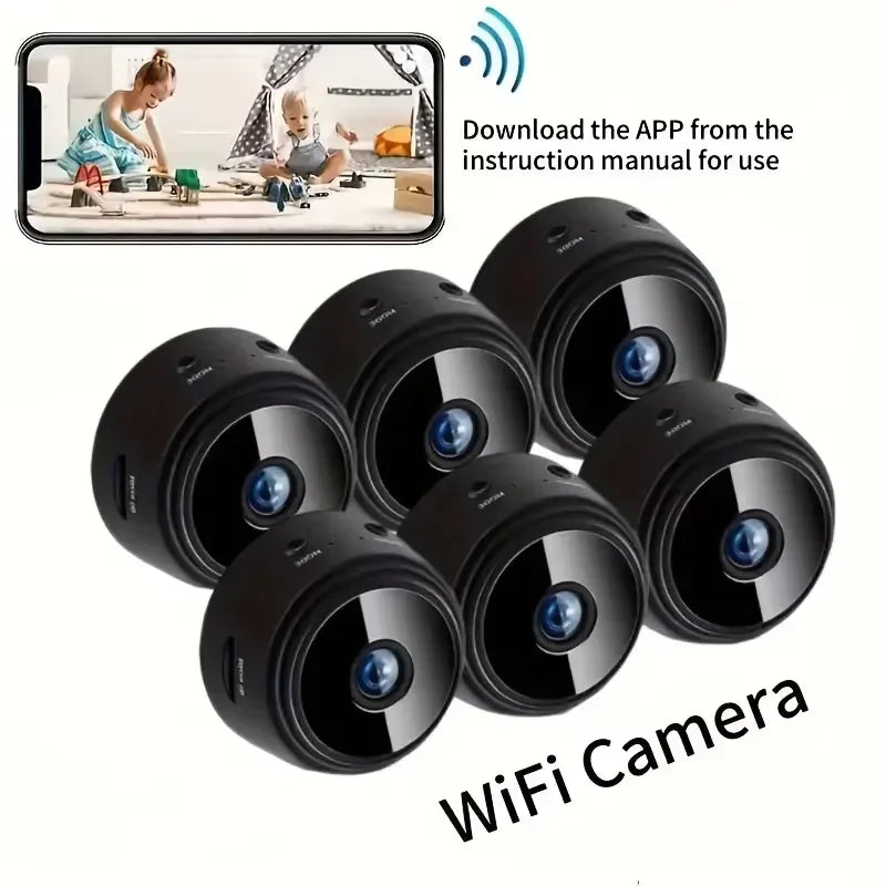 A9 Smart WiFi Security Camera - Wireless Indoor/Outdoor Camera, 2.4GHz WiFi, Remote View App, Motion Alert, Christmas Gift