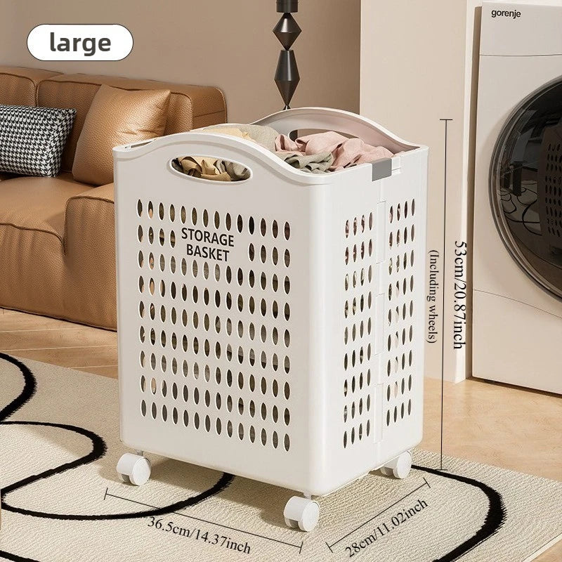 Household foldable dirty clothes basket, dirty clothes storage basket, laundry basket, large capacity, not taking up much space