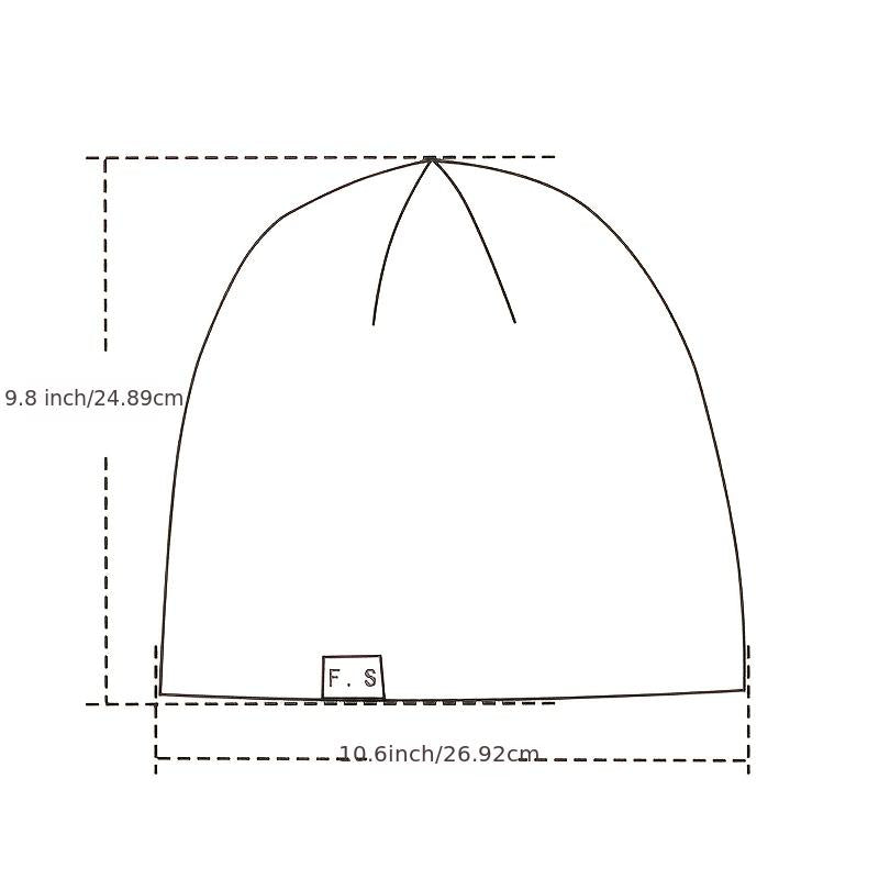 Long and Oversized Unisex Slouch Beanie Cap - Lightweight, Woven Polyester, Toggle Closure, Perfect for Summer and Winter, New Year Gift Idea, Urban Theme, Inelasticity Suitable