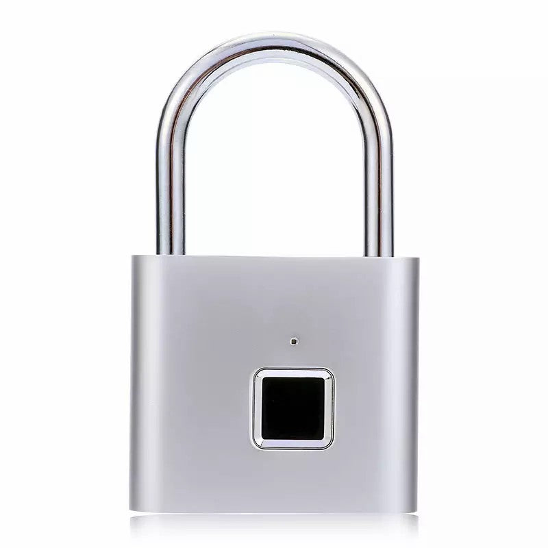 Compact Smart Fingerprint Padlock - Waterproof, Keyless Security, USB Rechargeable, Lightweight Aluminum - Ideal for Luggage, Suitcases & Backpacks