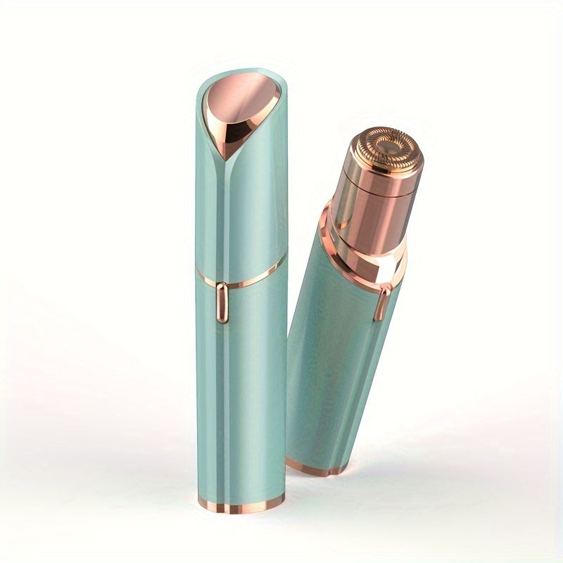 Conduroma Women's Painless Facial Hair Remover - Cordless, AA Battery-Powered (Not Included), with Elegant Metallic Finish - for Face, Upper Lip, Chin, Bikini Line - Travel-Friendly Grooming Tool, Sleek Design, Smooth Finish