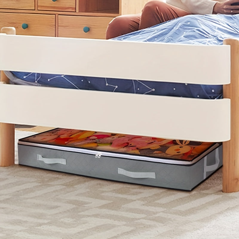 [Durable Storage Box] Durable Under-Bed Storage Box with Flip-Top Lid | Multi-Purpose Space-Saving Design, Dust-Resistant Contemporary Bedside Storage Solution, Bedroom Organizers And Storage, Home Organization, Sleek Design,