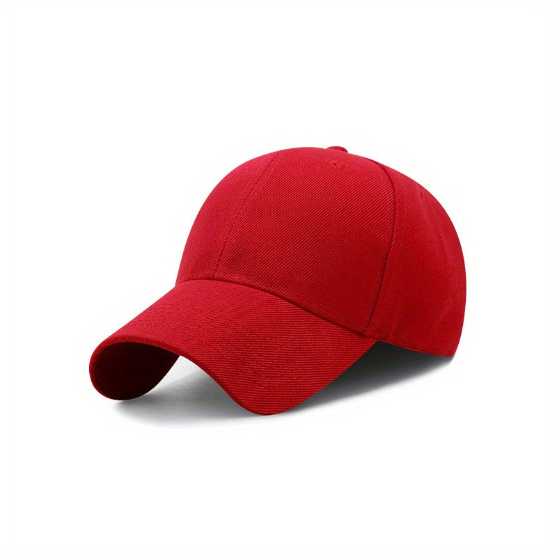 1pc Adjustable Vintage Baseball Cap, Simple Solid Curved Brim for Men & Women, Outdoor, King's Day