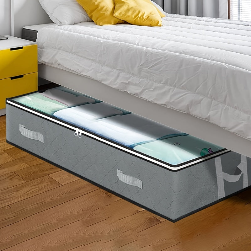 [Durable Storage Box] Durable Under-Bed Storage Box with Flip-Top Lid | Multi-Purpose Space-Saving Design, Dust-Resistant Contemporary Bedside Storage Solution, Bedroom Organizers And Storage, Home Organization, Sleek Design,