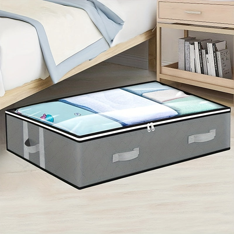 [Durable Storage Box] Durable Under-Bed Storage Box with Flip-Top Lid | Multi-Purpose Space-Saving Design, Dust-Resistant Contemporary Bedside Storage Solution, Bedroom Organizers And Storage, Home Organization, Sleek Design,