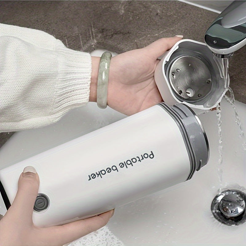 1pc 350ML Rapid Boil Electric Kettle - Fast Heating, Detachable US Plug, Automatic Shut-Off, Portable for Business Trips, Travel, Office, Home Use - Compact, Safe, and Energy Efficient