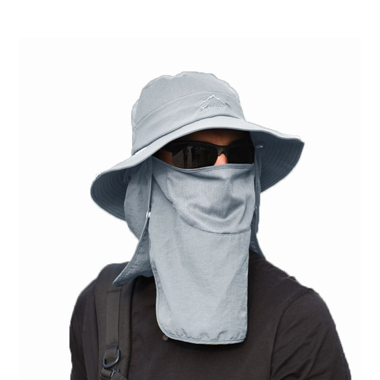 Sun Protection Bucket Hat With Removable Face Mask - Perfect For Summer Outdoor Activities