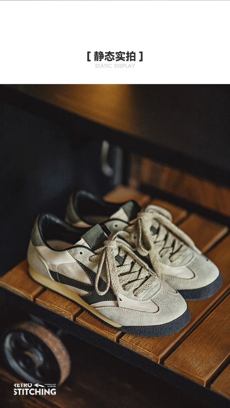 Maden Men's Shoes Discovery Series Retro Jogging Spring Casual Breathable Low-top Sneaker Thick-soled German Training Shoes