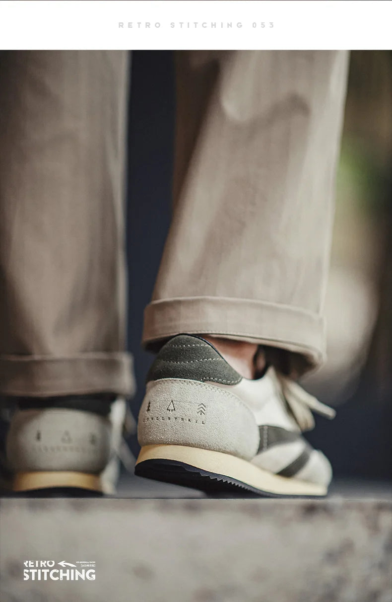 Maden Men's Shoes Discovery Series Retro Jogging Spring Casual Breathable Low-top Sneaker Thick-soled German Training Shoes