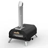 USA Stock Multi-Fuel Outdoor Manual Rotating Wood Fired Pizza Oven Portable Stainless Steel Chimney Wood Pellet Pizza Oven