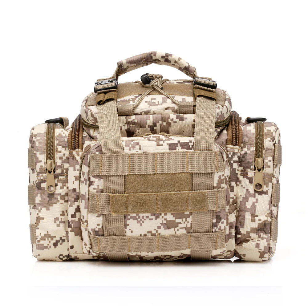 Outdoor Tactics Universal MOLLE Camo Fanny Pack Waterproof Hunting Fishing Bag Adjustable Cross-Body Luggage Camera Bag