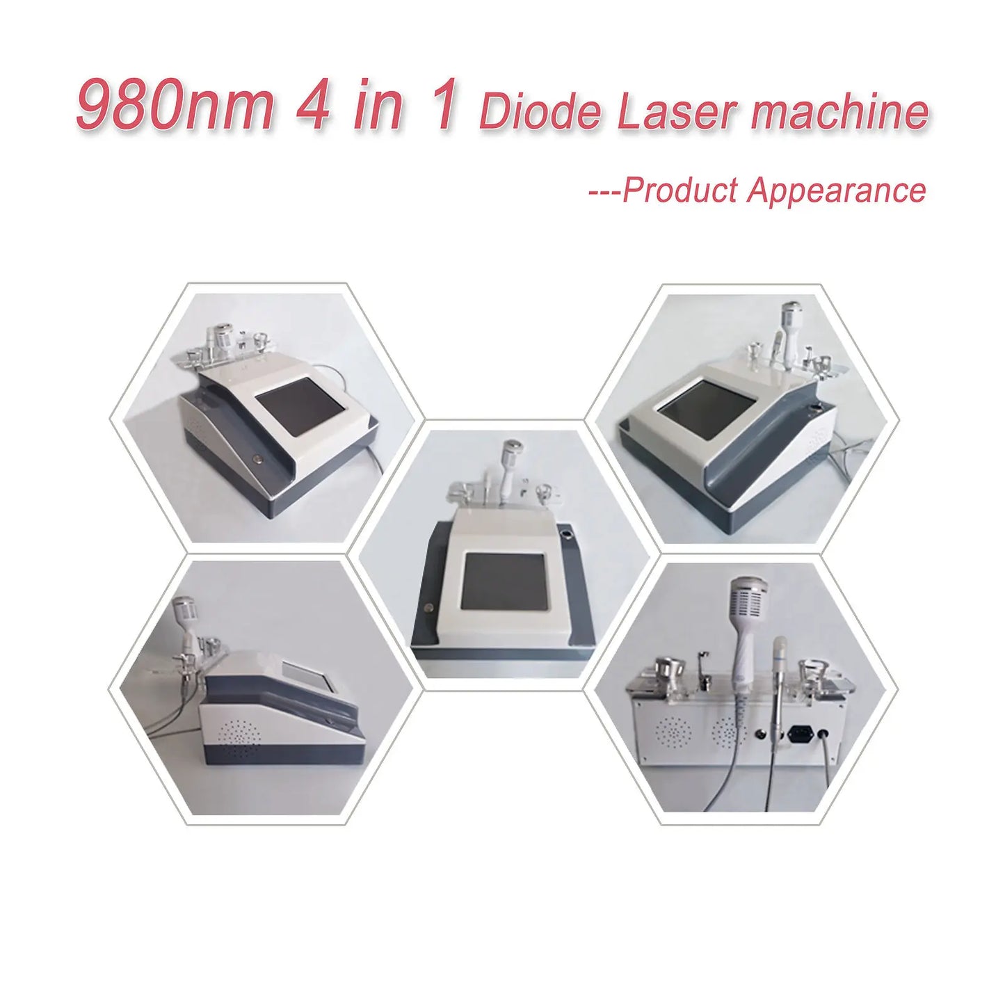 980Nm Laser Diode Vascular Spider Varicose Vein Removal Machine Treatment Fungi Physiotherapy