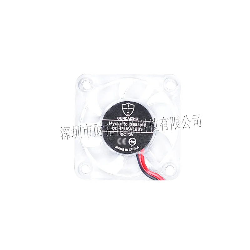 2pcs 4010 40x40x10mm DC 5v 12v 24v 0.05A Cooling Fan Transparent LED Iight Emitting Hydraulic Bearing 2pin