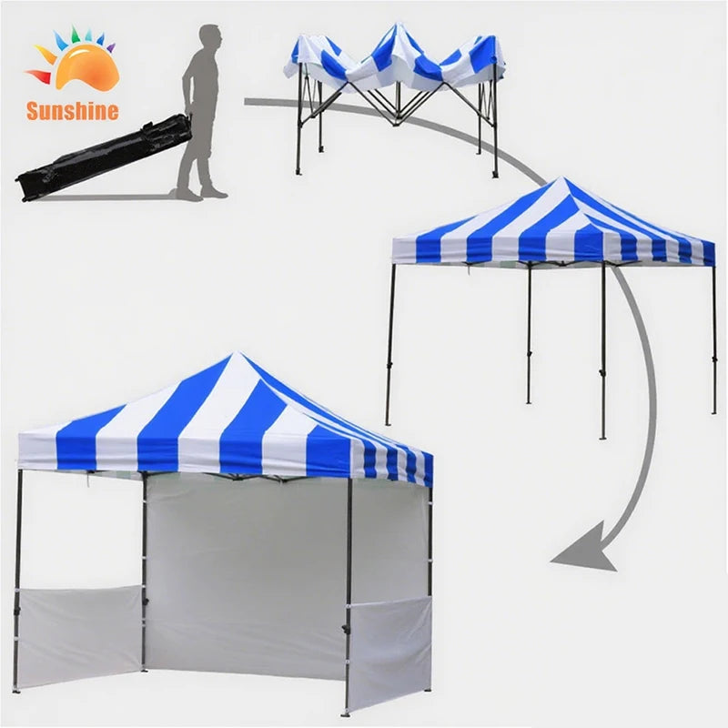 The Pop up Display Tents Customized by Sunshine Company Are Best Selling Display Canopy Fabric Custom Outdoor Trade Show Tents
