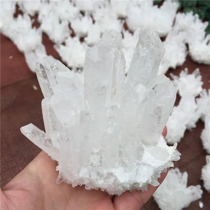 Natural Rock Quartz Crystal Cluster Clear Crystal Mineral Specimen Home Decoration Healing Gemstone