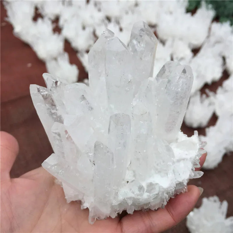 Natural Rock Quartz Crystal Cluster Clear Crystal Mineral Specimen Home Decoration Healing Gemstone