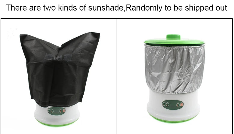 New Intelligent Bean Sprouts Maker Thermostat Green Vegetable Seeds Growth Bucket Automatic Electric Buds Germinator Machine