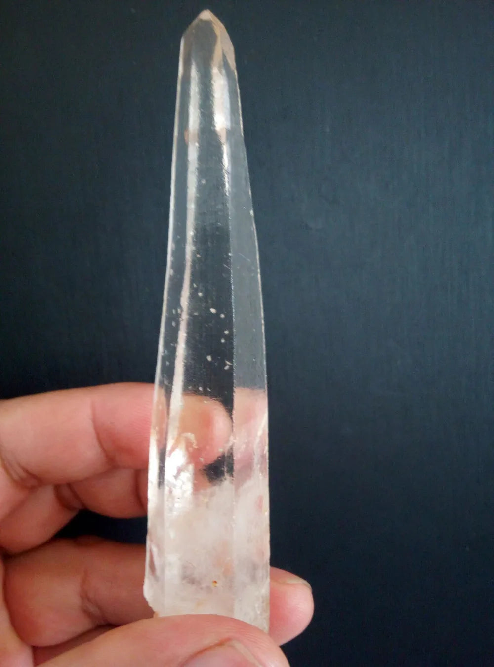4"-5"Natural Clear Lemurian Seed Quartz Cluster Crystal Point Specimen-1pc