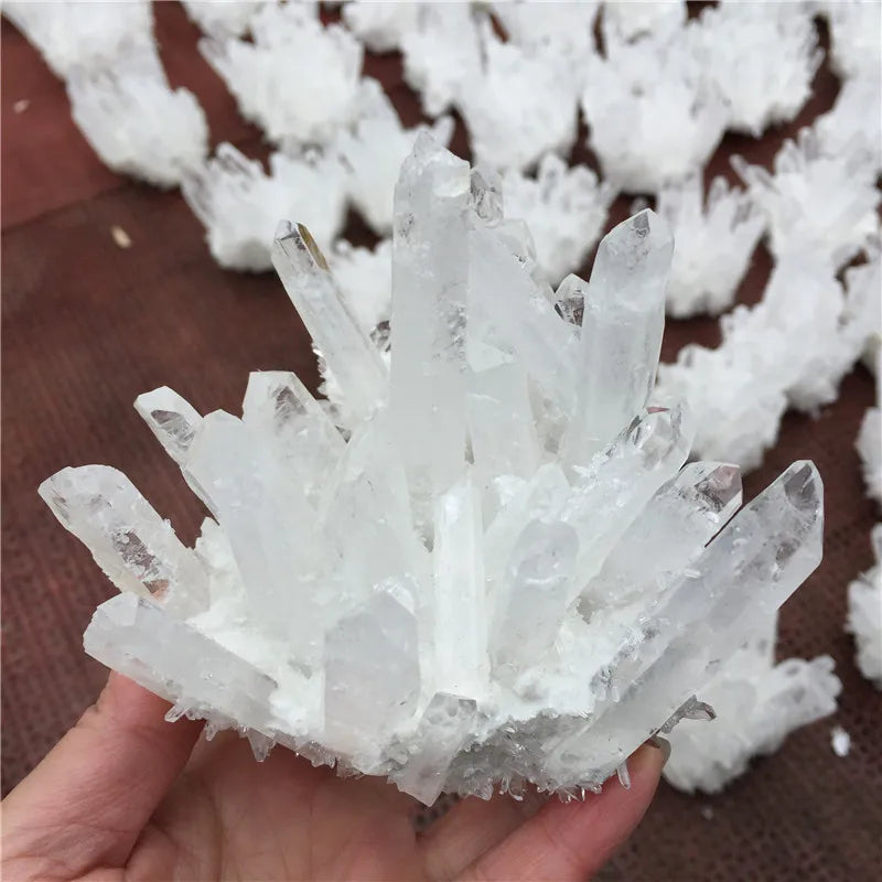 Natural Rock Quartz Crystal Cluster Clear Crystal Mineral Specimen Home Decoration Healing Gemstone