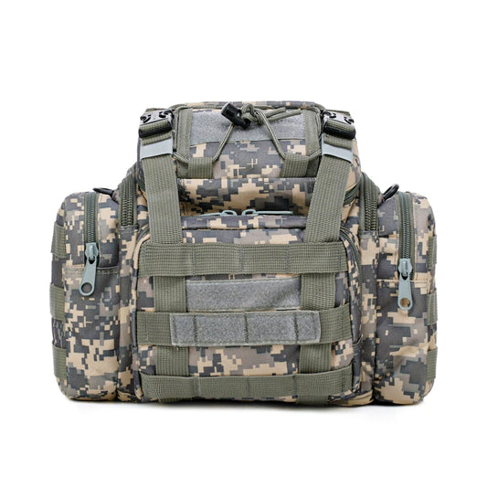 Outdoor Tactics Universal MOLLE Camo Fanny Pack Waterproof Hunting Fishing Bag Adjustable Cross-Body Luggage Camera Bag