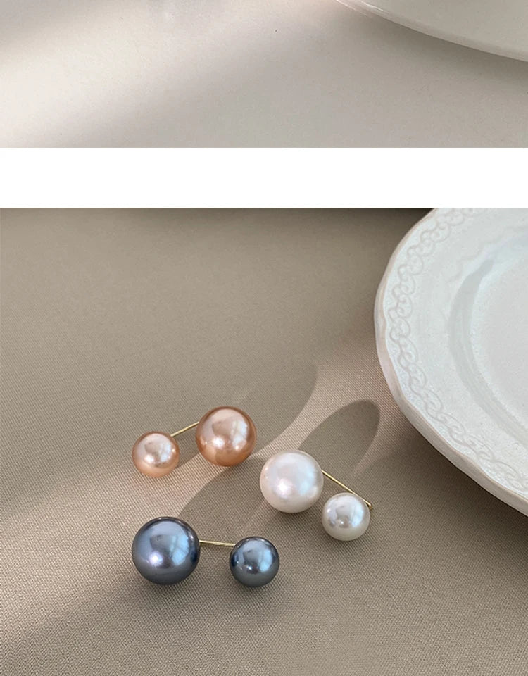 Pearl Brooches Set Waist Buckle Cardigan Jeans Button Brooch Pins Women Sweater Coat Anti Fall Pearls Clothes Pin Decoration