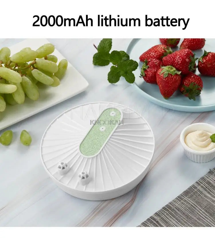 2000mAh Ultrasonic Dishwasher Mini Portable Tableware Cleaner Household Fruit and Vegetable Washing Machine High Pressure Clean