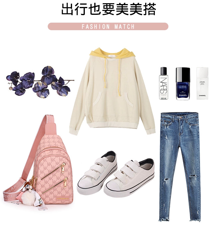 Casual Women's Soft Leather Shoulder Chest Bag