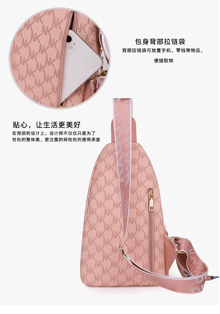 Casual Women's Soft Leather Shoulder Chest Bag