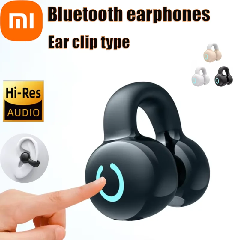 Xiaomi Bluetooth 5.3 Wireless Ear Clip Earphones HiFi Stereo Noise Cancelling Earphones Long Battery Life Waterproof Earphones