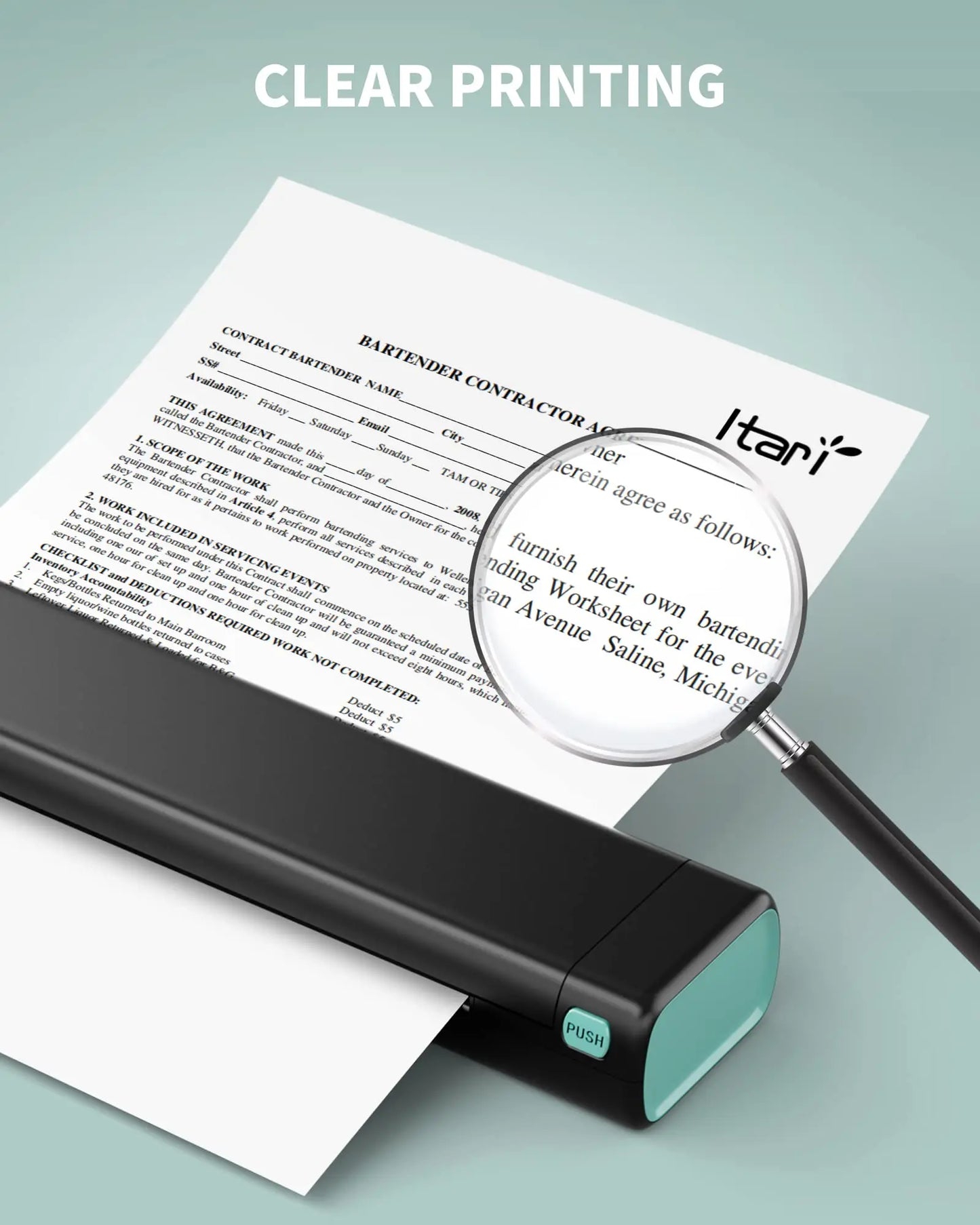 Phomemo M08F A4 Portable Thermal Printer 8.26"x11.69" A4 Thermal Paper Wireless Mobile Travel Printer Android iOS Laptop Printer