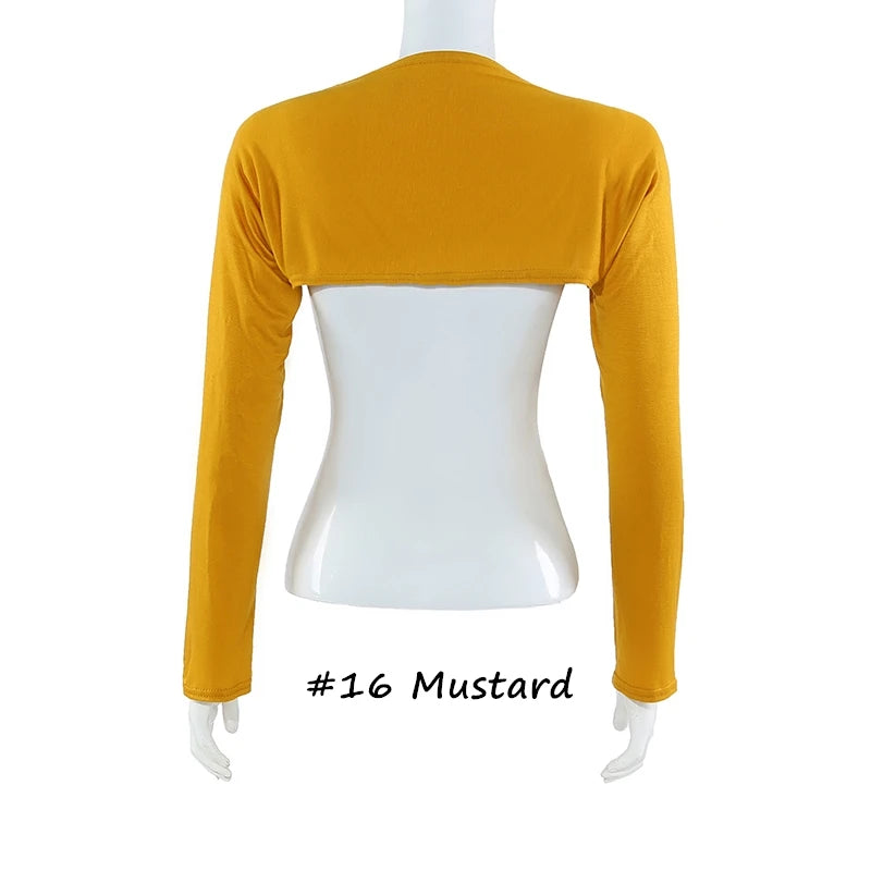 Soft Modal Oversleeves Islamic Elastic Arm Cover Shoulder Sleeve Woman Muslim Sun Protection Long Arm Sleeves Plain Free Size