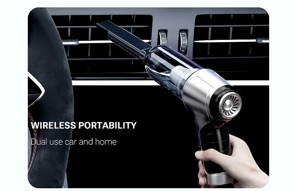 SZUK 638000Pa Mini Vacuum Cleaner New Portable Car Vacuum Cleaner Powerful Handheld Wireless Cleaner with One Click Dust Removal