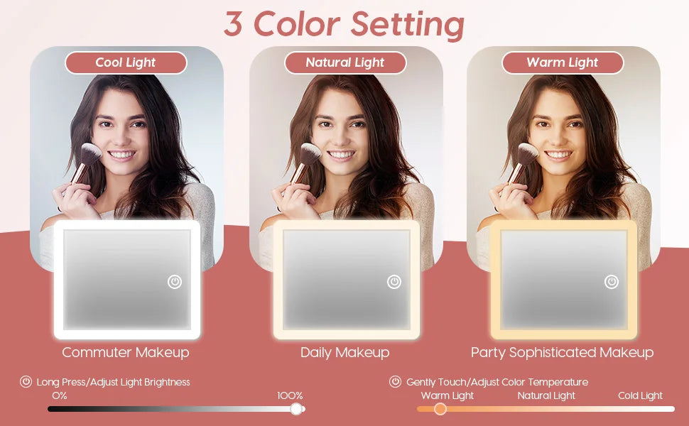 PU Leather Makeup Bag with Mirror 2024 New Leather Multi-Functional Women Cosmetic Case Large Capacity Water-resistant Bag