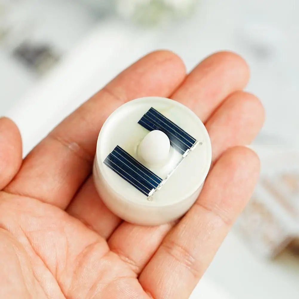 Solar Candle Tea Lamp Smokeless Simulation LED Electronic Wax Lamp Christmas Halloween Candle Outdoor Tea R5P0