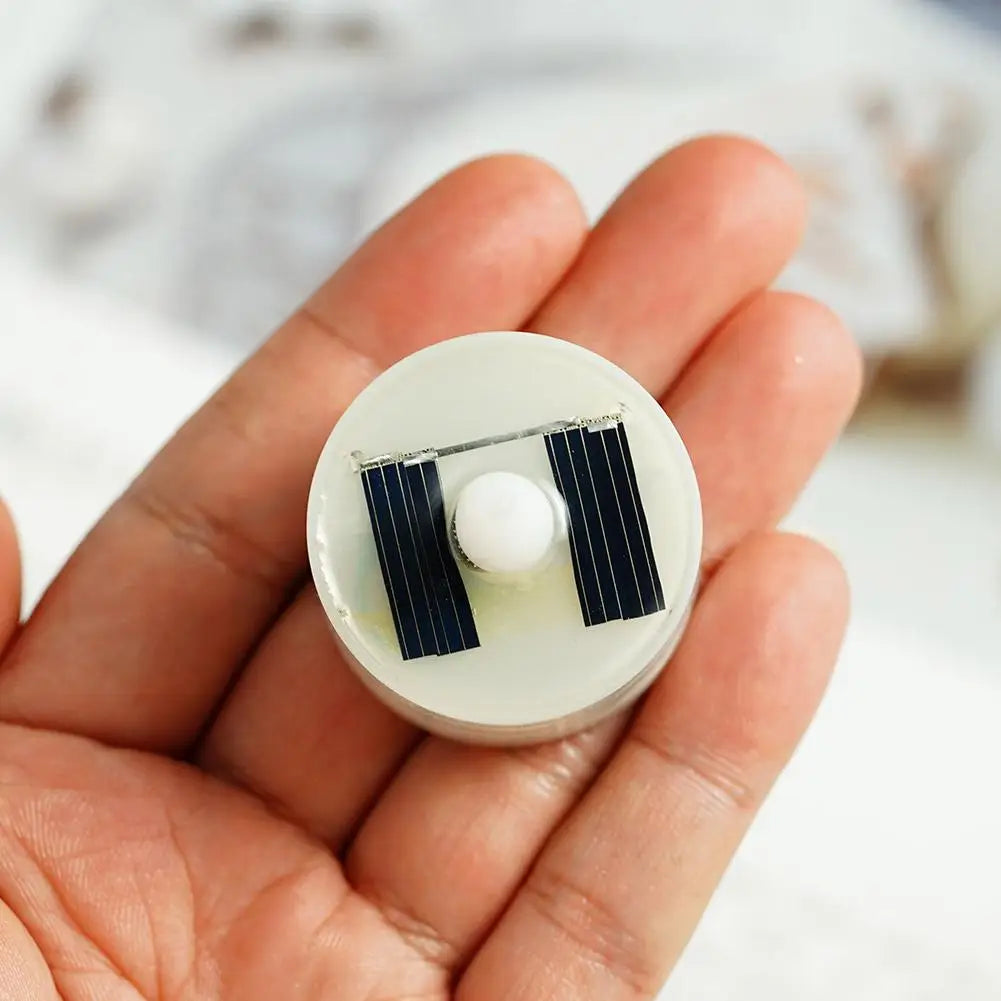 Solar Candle Tea Lamp Smokeless Simulation LED Electronic Wax Lamp Christmas Halloween Candle Outdoor Tea R5P0