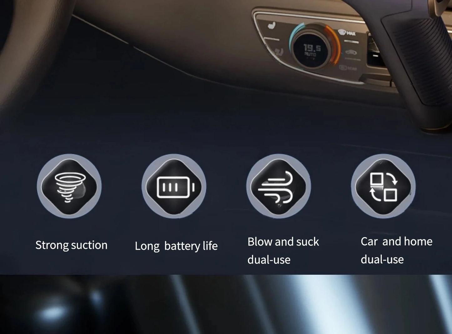 CENRR 98000PA Car Vacuum Cleaner Portable Wireless Cleaner Powerful Strong Suction Handheld Cleaning Machine for Home Appliance