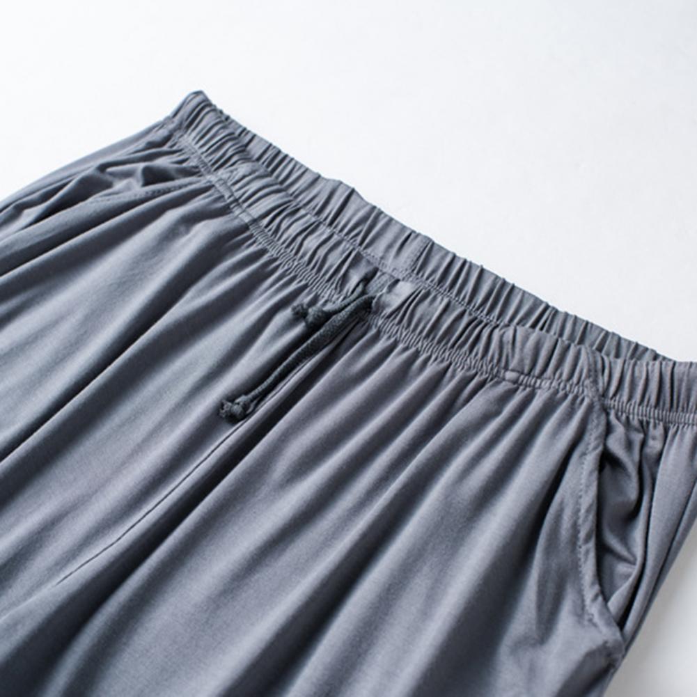 Men Silky Shorts Modal Summer Men Pajama Shorts Stay Cool Comfortable Men Shorts All-match Drawstring Shorts Men Accessories