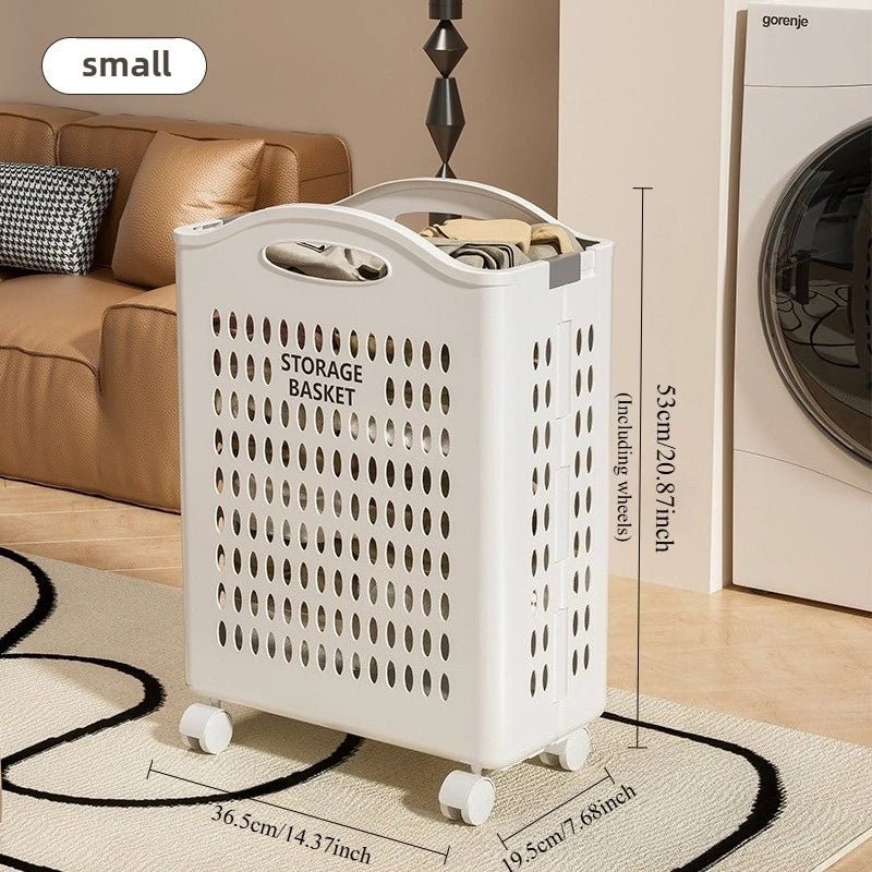 Household foldable dirty clothes basket, dirty clothes storage basket, laundry basket, large capacity, not taking up much space