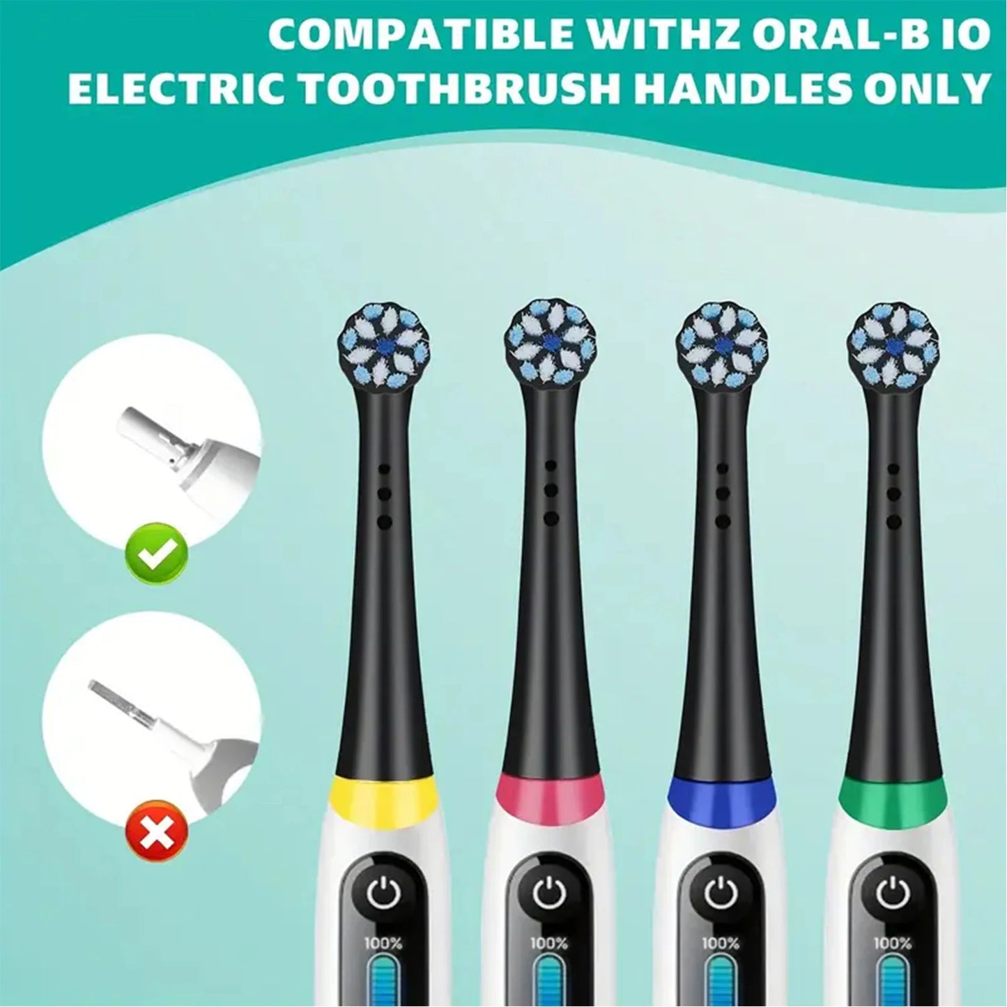 Compatible with Oral-B iO 3/4/5/6/7/8/9/10 Series Electric Toothbrush Replacement Brush Heads,for Oral-B iO Electric Toothbrush