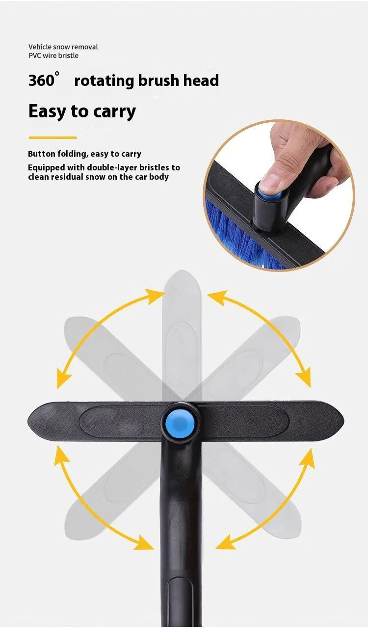 Snow Removal Brush, Car Snow Shovel, Ice Scraper, Snow Removal Tool, Defrosting Shovel, Snow Scraper, Four-In-One
