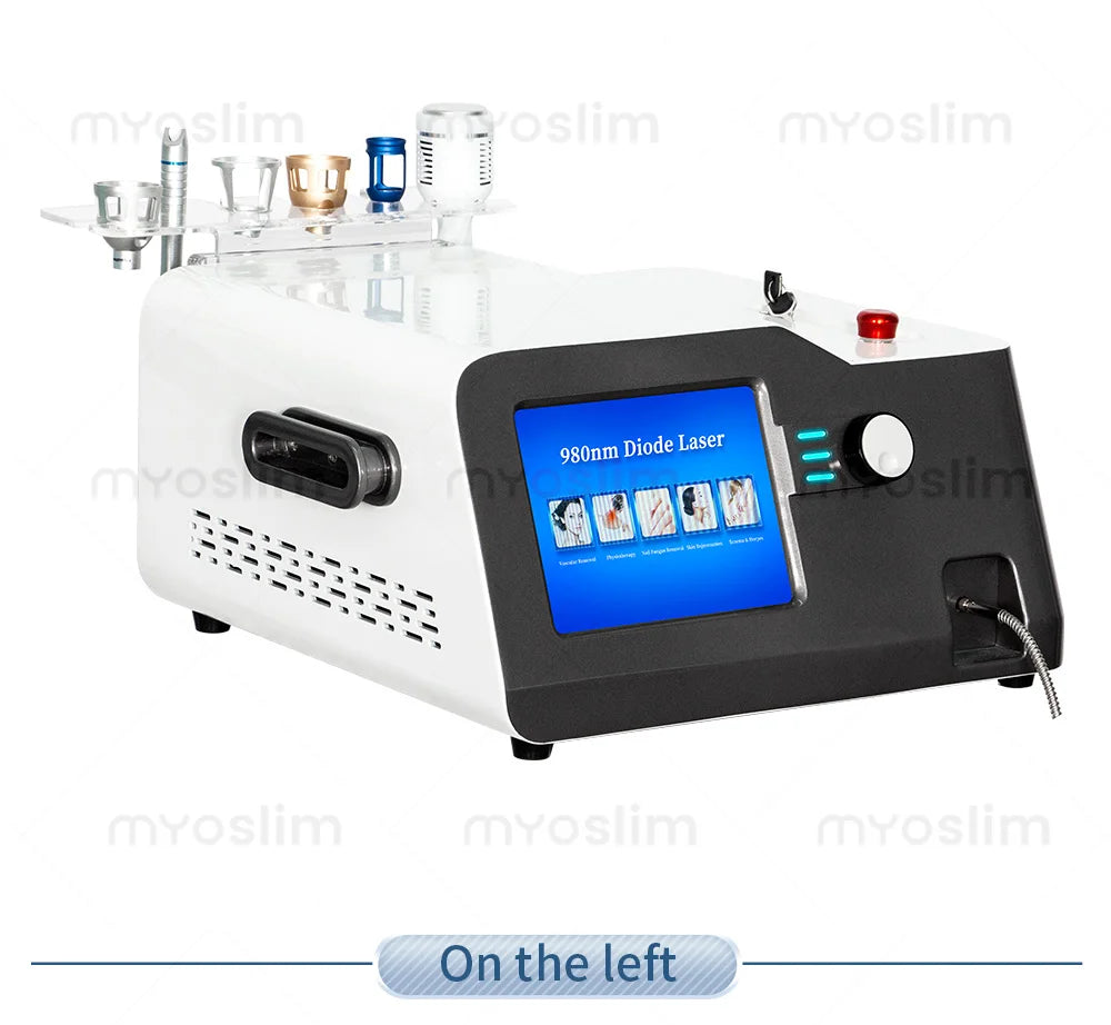 5-in-1 980nm Diode Laser To Remove Blood Vessels Nail Fungi To Remove Skin Eczema Restore Physical Body Therapy Beauty Functions