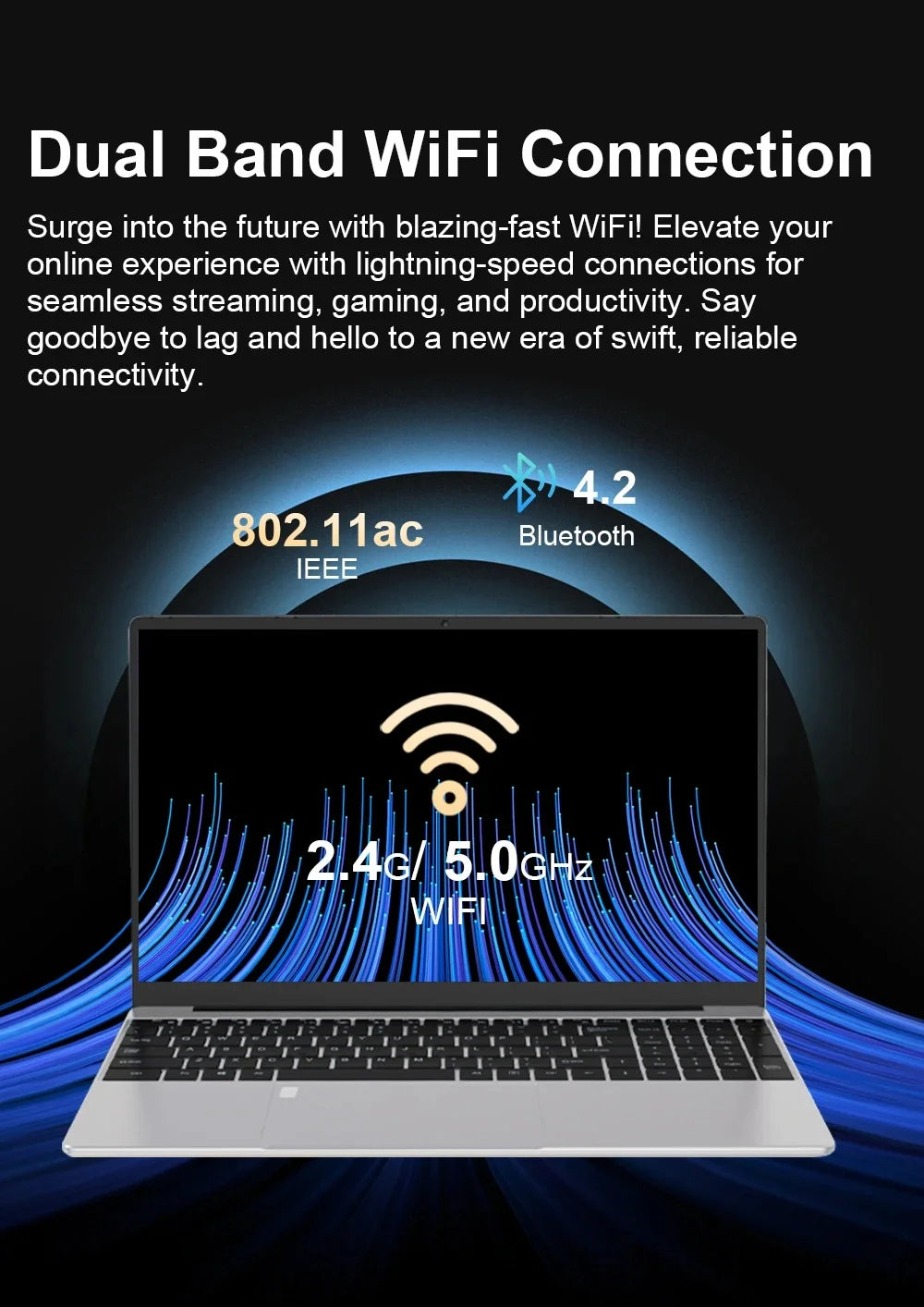 Windows 11 Pro 15.6" Laptop Computer Intel Celeron N4000 16GB DDR 1TB SSD Laptops Office Computer PC Fingerprint Unlock Notebook