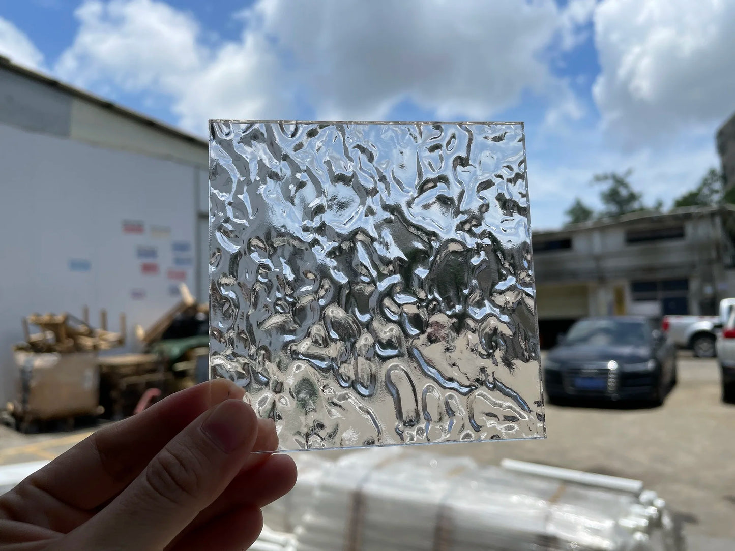 5MM PMMA Acrylic Board ClearTransparent Wave Ripple Surface Sheet Plexiglass For Painting/Jewel Display/Advertising/DIY Projects