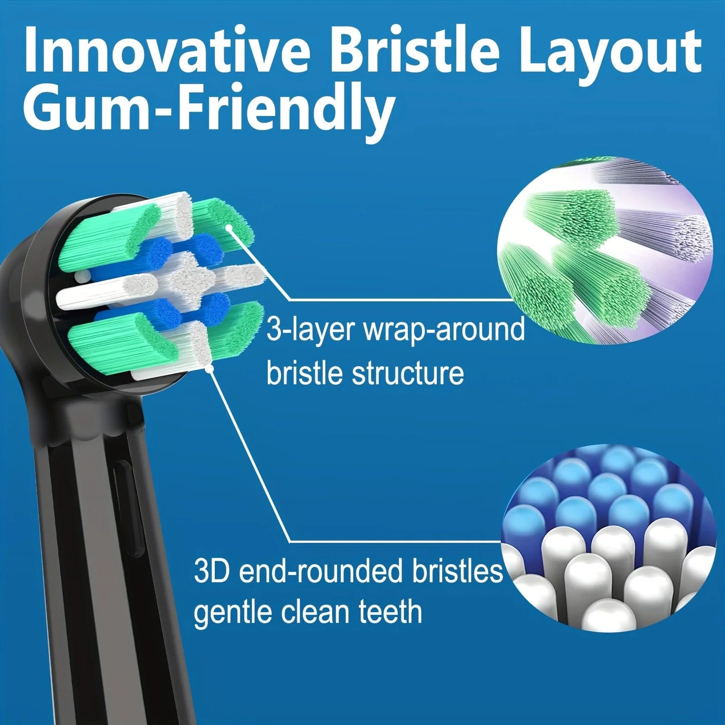 Replacement Toothbrush Heads Compatible with Oral-B iO Electric Toothbrush, for Oral B iO 10|6|7|9|8|5|4|3 Series Toothburh