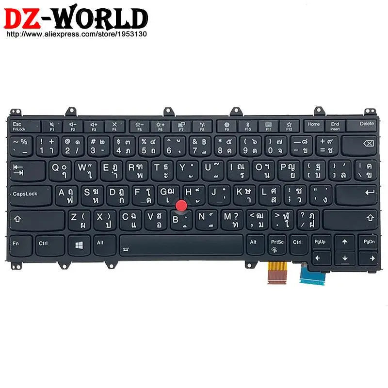 US English GR GK KR ARA TH HB IL KZ RU TW Backlit Keyboard For Lenovo Thinkpad S1 4th X380 Yoga 370 260 Laptop 01AV675 01AV688