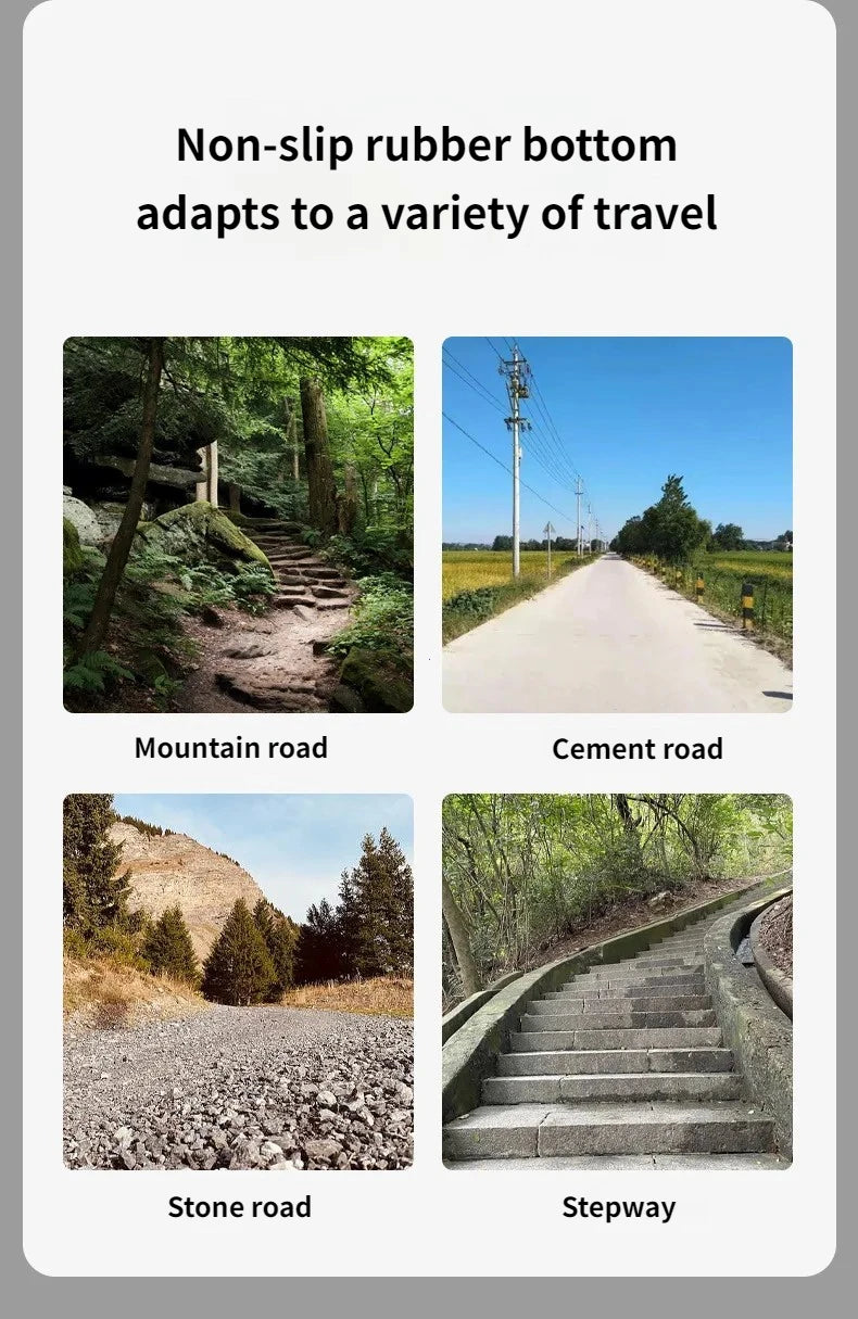 Outdoor Walking Sticks Hiking Camping Mountaineering Poles Telescopic Baton Trekking Poles Folding Cane Crutches Pole Unisex