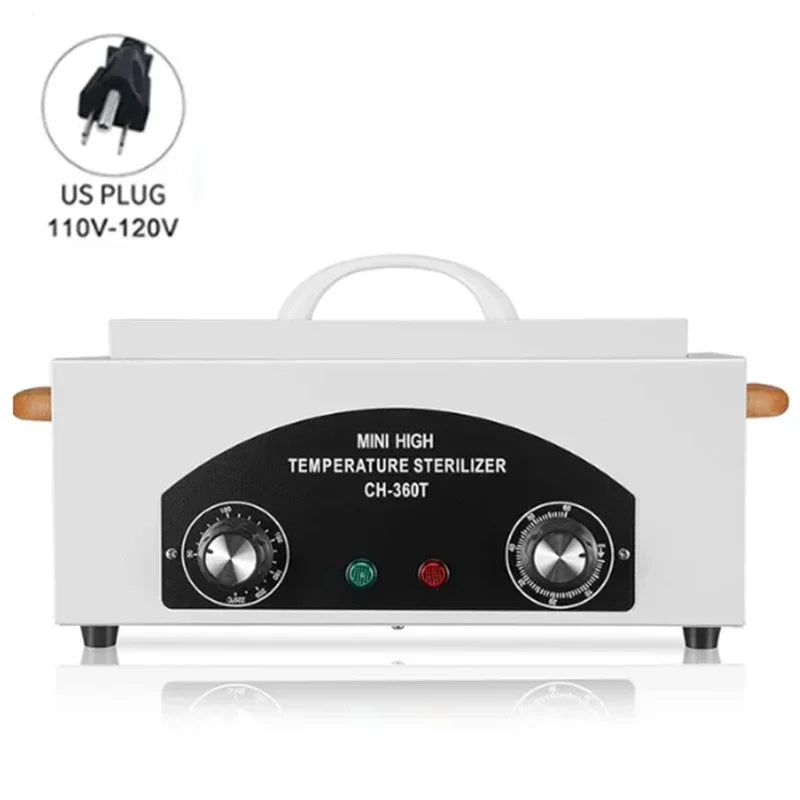 Electric High Temperature Disinfection Box Dry Heat Sterilizer For Manicure Dental Treatment Beauty Salon Nail Tools Equipment