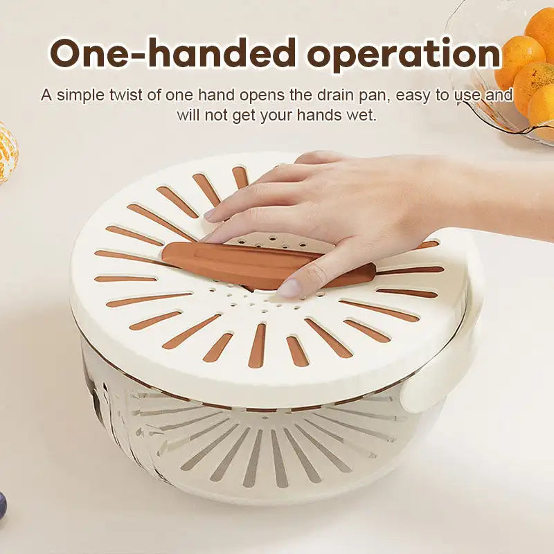 Drain Basket Storage Box Fruit Drain Wash Basket Fruit And Vegetable Dehydrating Cooler Folding Handle Food Dehydrator